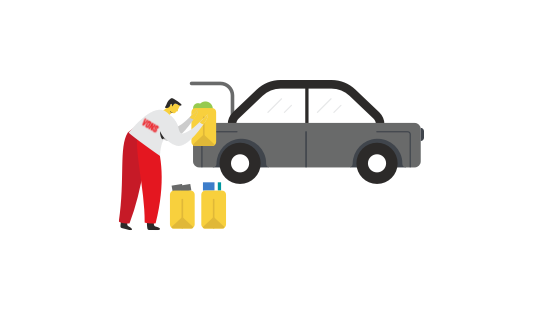 Front door with shopping bags on doormat